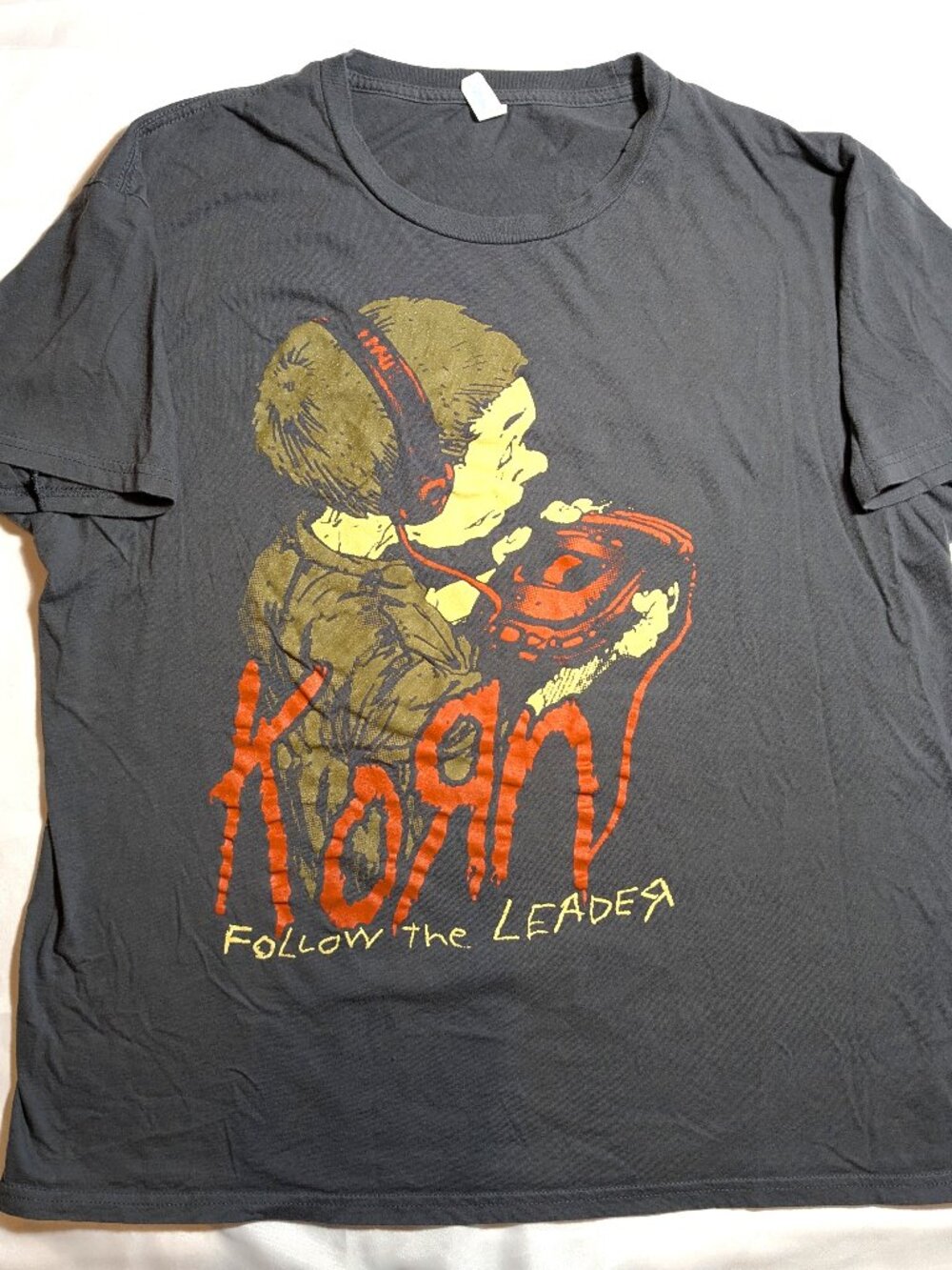 Men's Vintage KORN Follow The Leader T-Shirt Size Lg/XL Spectra USA